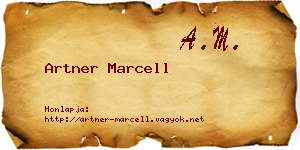 Artner Marcell névjegykártya